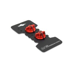 AMX back plate nut M8 (red)