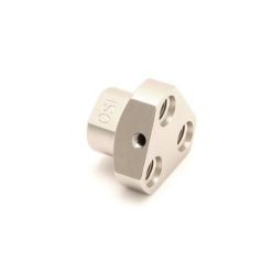 MB-Z3-2 3-Way Y Block Adapter with 1 x 9/16" Female (In) and 3 x 3/8" Female (Out) WITH FIXING SCREW HOLE