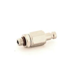 QDM-CV - QD Male Nipple with Check Valve to 3/8" Male