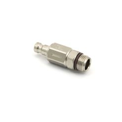 QDM-CV-YM - QD Male Nipple with Check Valve To 9/16" Male