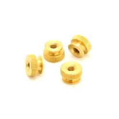 Knurled brass nuts for KISS Sidekick