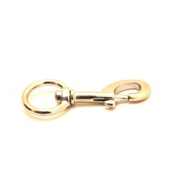 Stainless steel swivel-eye bolt snap (120mm)