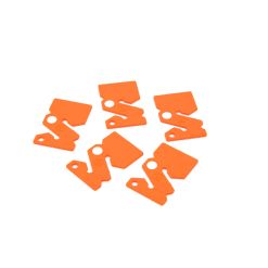 Line markers in orange with reflectors - pack of five