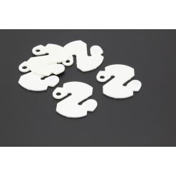 Cookie line markers in white with reflectors - pack of five