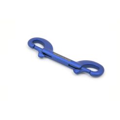 100m stainless steel carabiner in matt blue finish